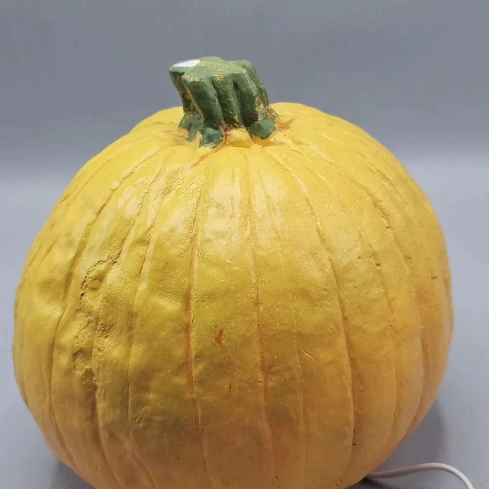 Vintage Light Up Jack O Lantern Pumpkin Plastic Blow Mold 90s Halloween 8.5